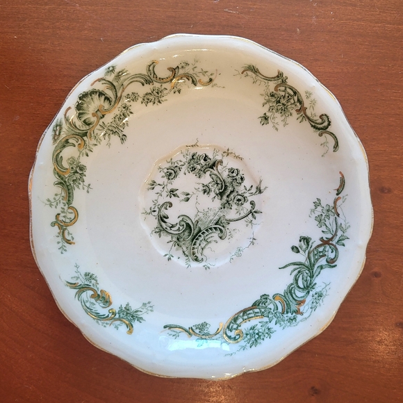 Lot of 4 Antique John Maddock & Sons Saucers Royal Vitreous Rhine 6 in See PicsA - Picture 6 of 12